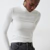 New Maeve Wool Blend Roll Neck Top Ecru