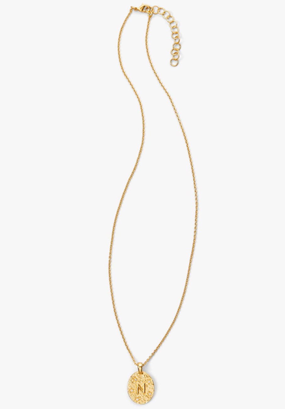 Online Cliara Initial Necklace Gold