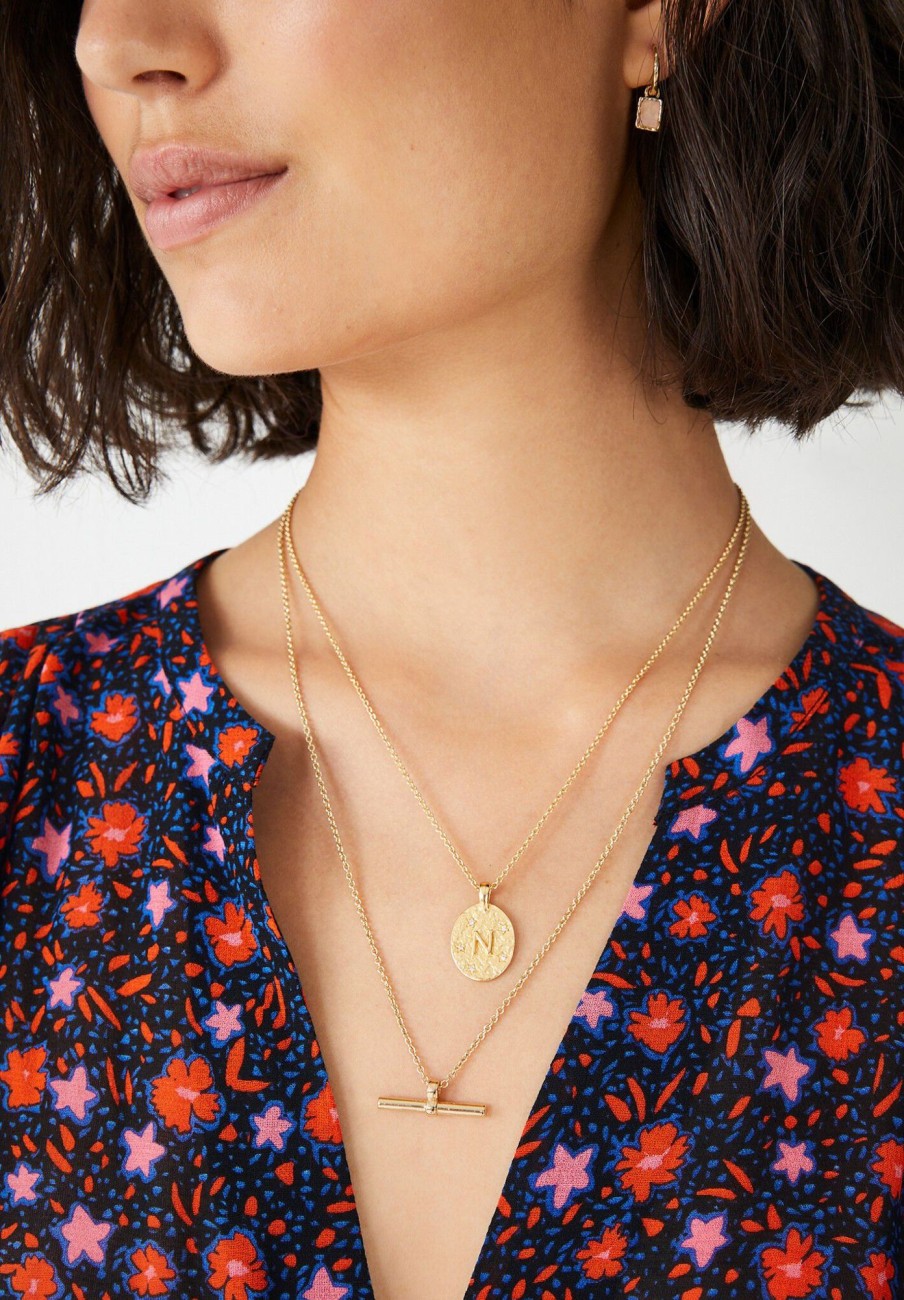 Online Cliara Initial Necklace Gold