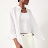 Wholesale Pia Oversize Cotton Shirt White