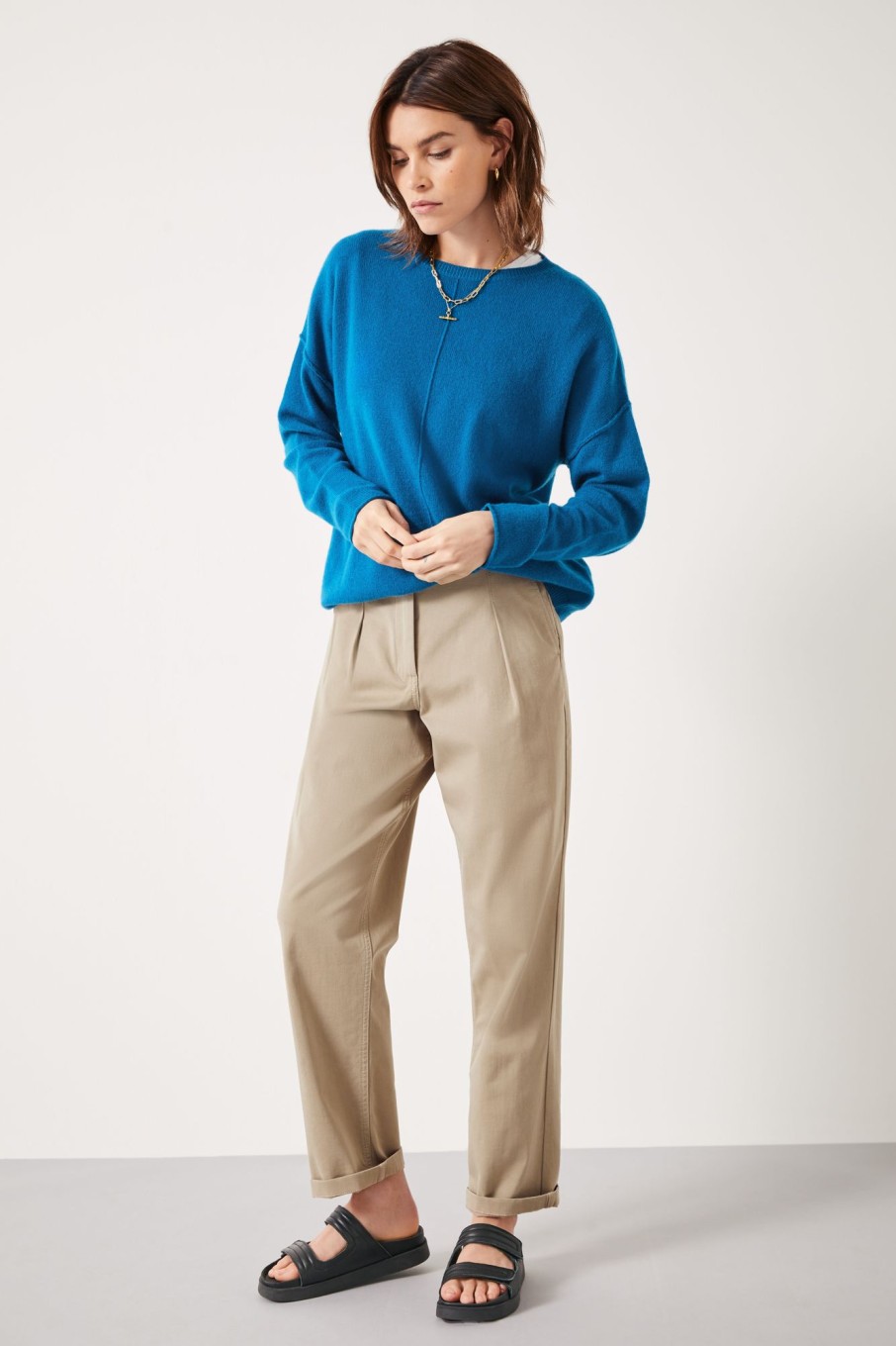 Wholesale Saphira Cashmere Jumper Ocean Blue