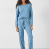 New Flo Relaxed Crew Pj Set Blue Star