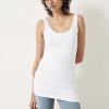 Hot Marcy Long Line Tank White