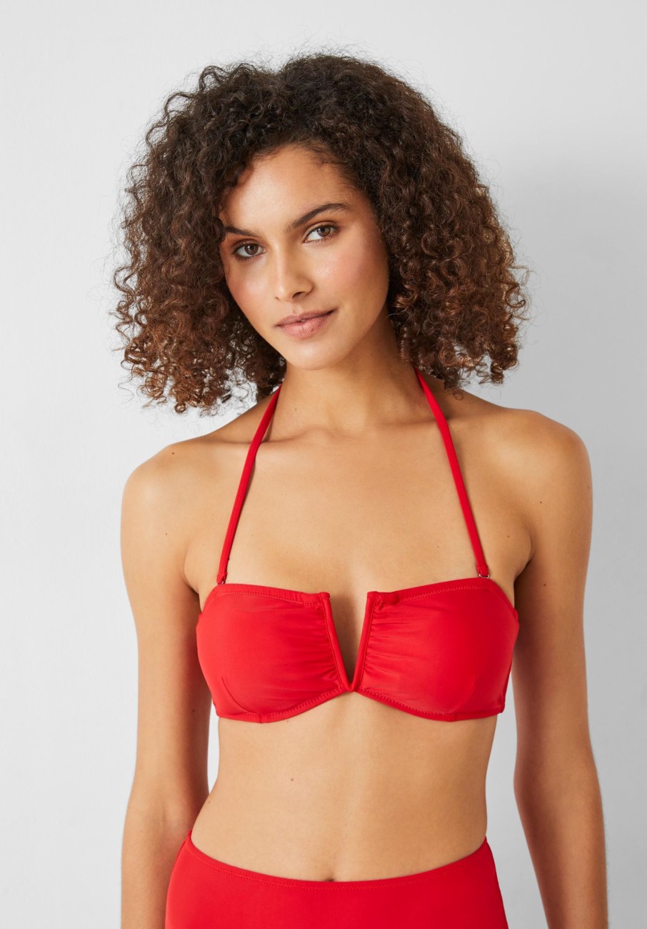 Online Billie Bandeau Bikini Top Redcoat