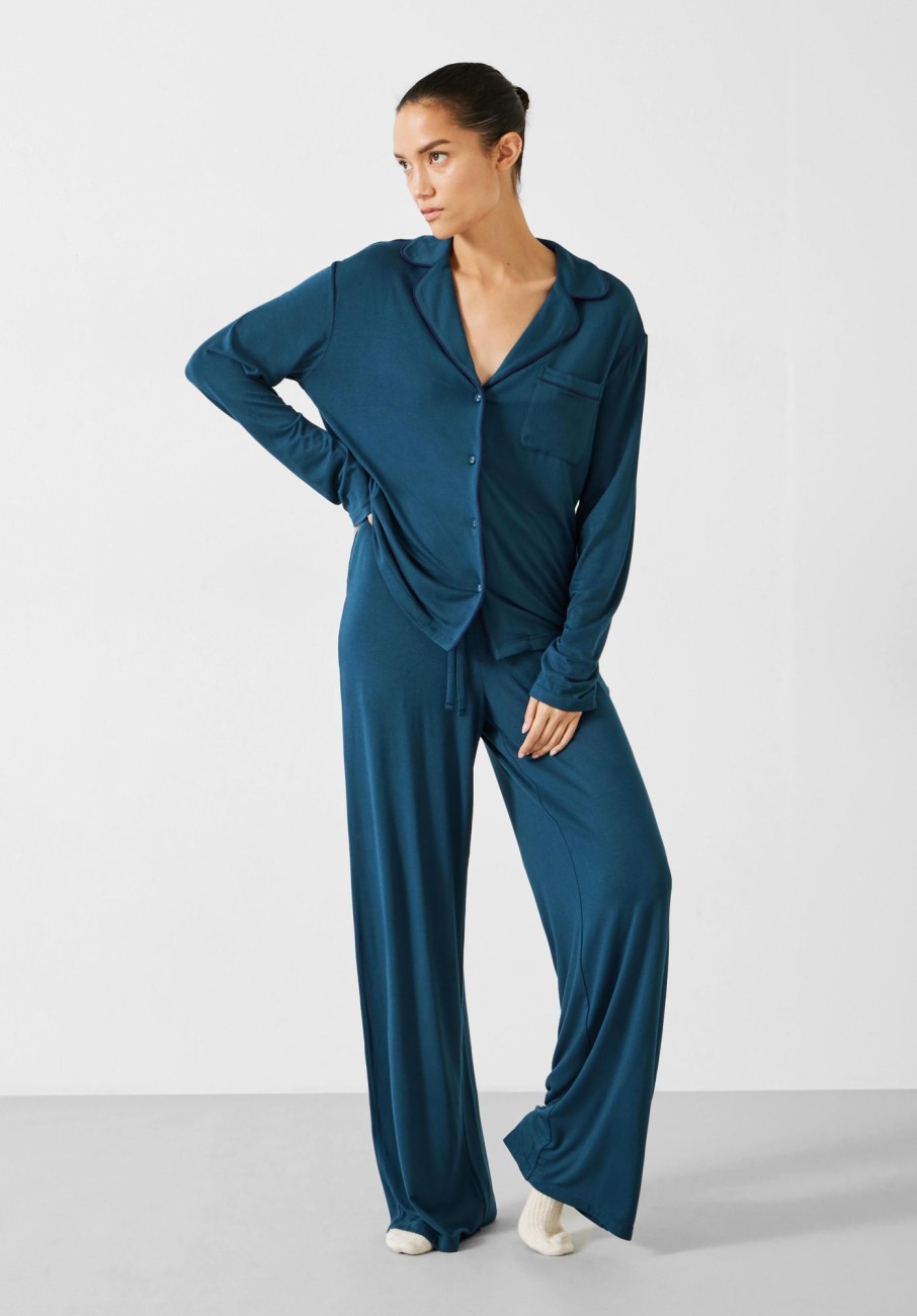 Clearance Arion Jersey Pyjamas Teal