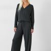 Hot Elmir Henley Jersey Pyjamas Charcoal Marl