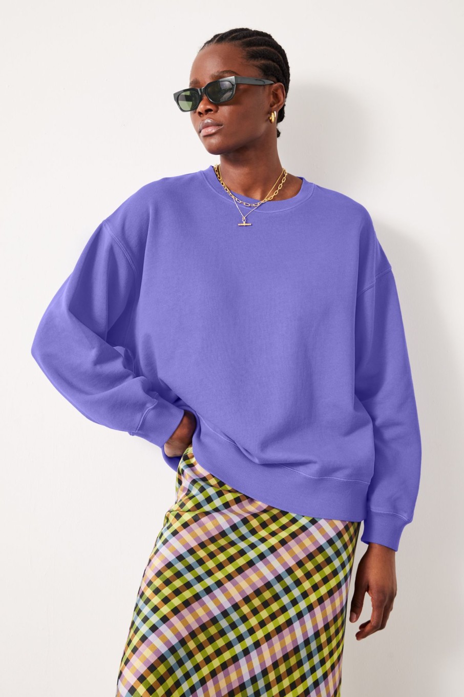 Best Quaden Oversized Sweatshirt Purple