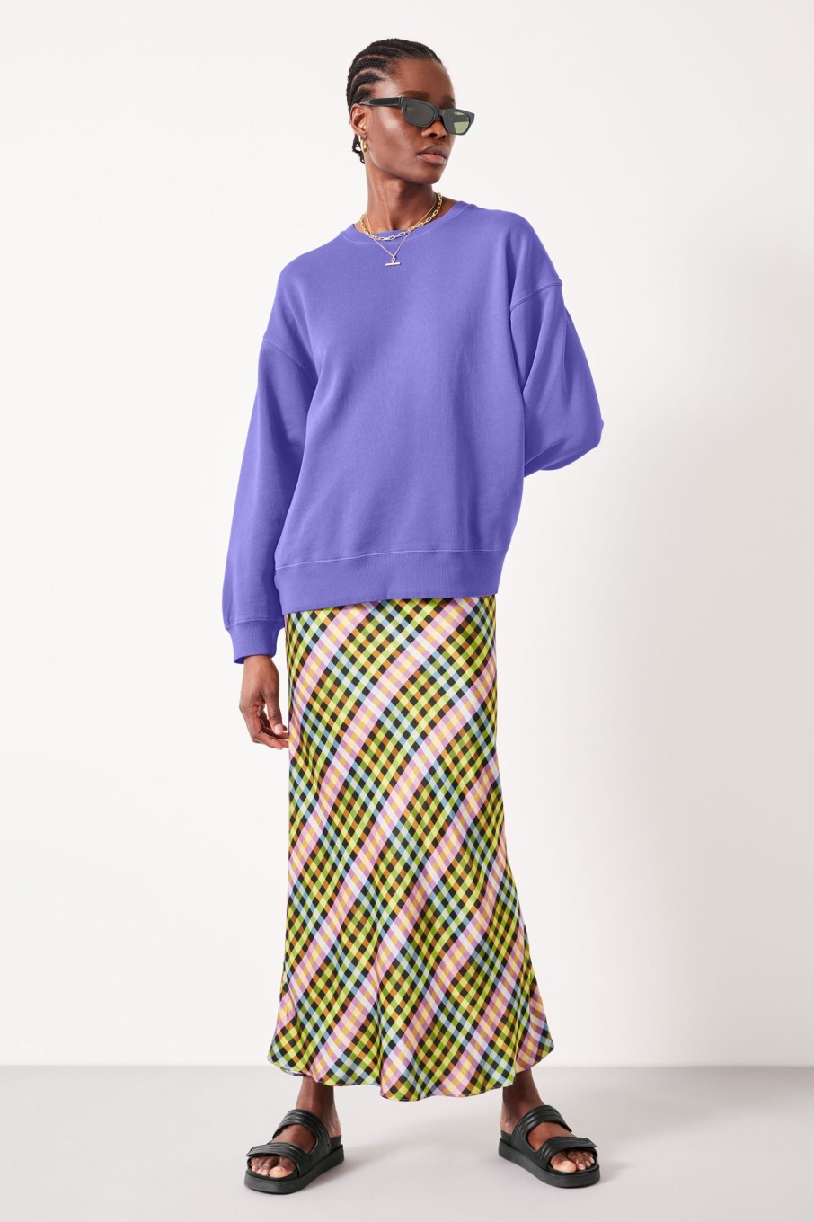 Best Quaden Oversized Sweatshirt Purple