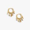 New Lyra Mini Disc Earrings Gold