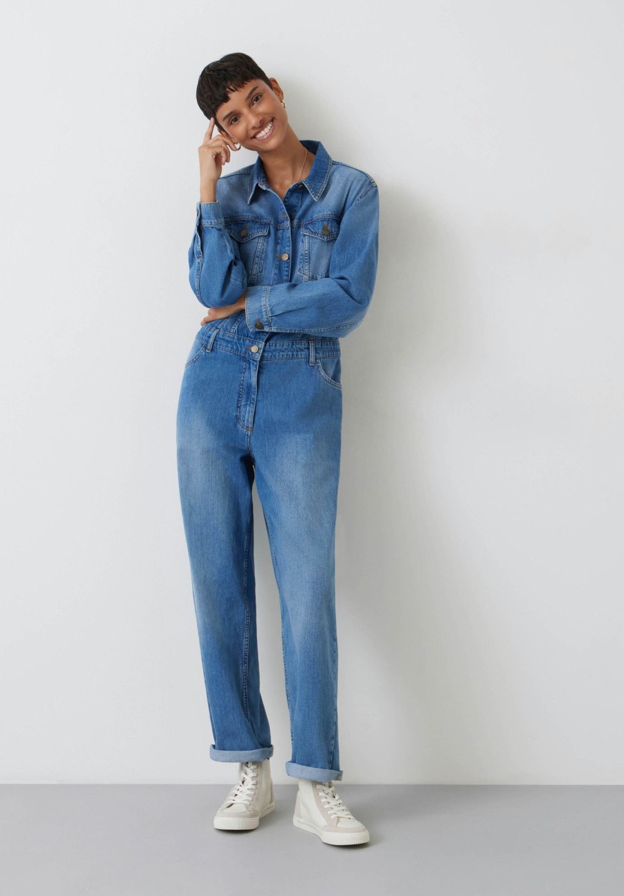 Wholesale Celia Denim Boilersuit Light Blue Wash