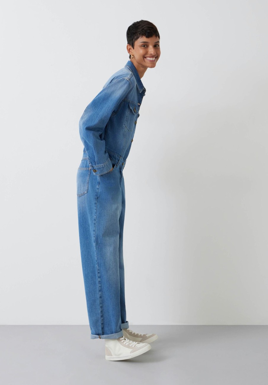 Wholesale Celia Denim Boilersuit Light Blue Wash