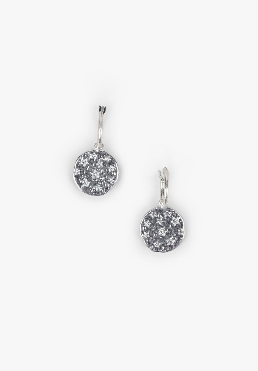 Hot Lea Drop Earrings Silver