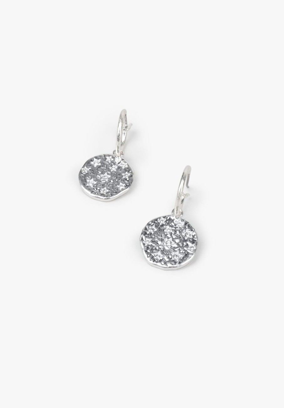 Hot Lea Drop Earrings Silver