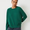 Best Alina Cashmere Crew Jumper Emerald Green