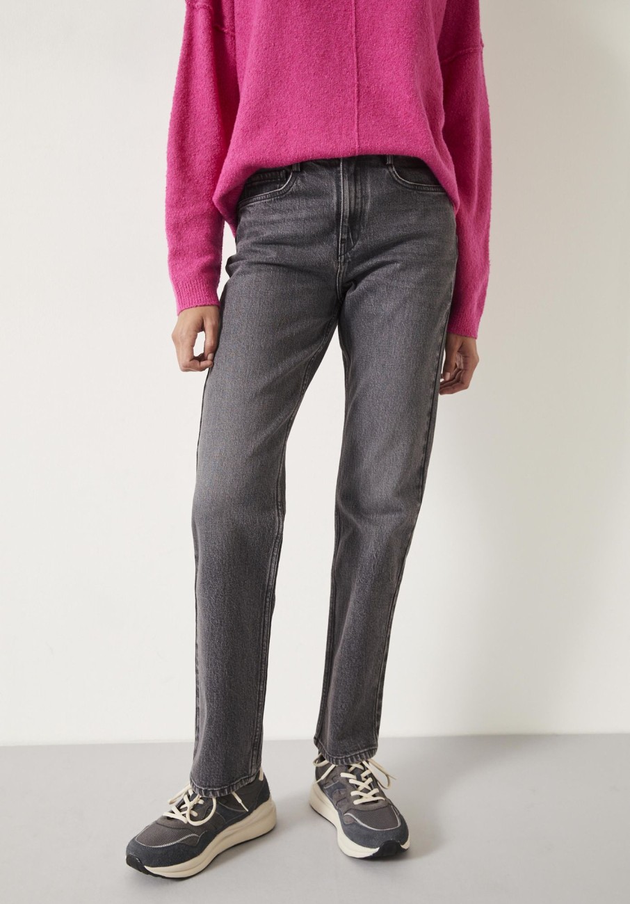 Best Laurie Straight Leg Jeans Washed Grey