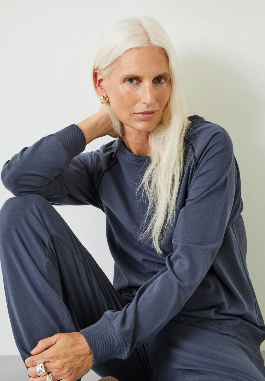 Best Joelle Crew Jersey Pyjamas Washed Blue