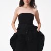 Clearance Immy Strapless Jumpsuit Black