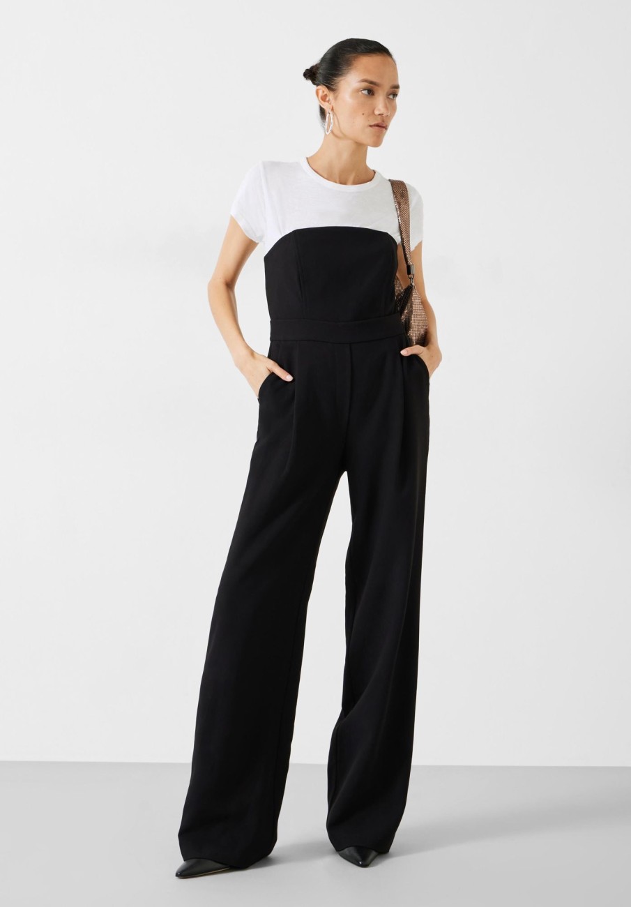 Clearance Immy Strapless Jumpsuit Black