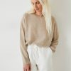 Wholesale Alina Cashmere Crew Jumper Camel