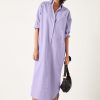 Online Sahra Maxi Shirt Dress Purple