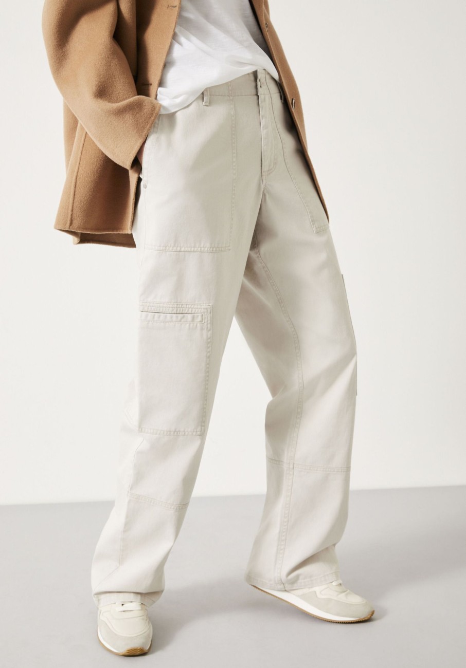 Hot Sydney Utility Trousers Light Beige