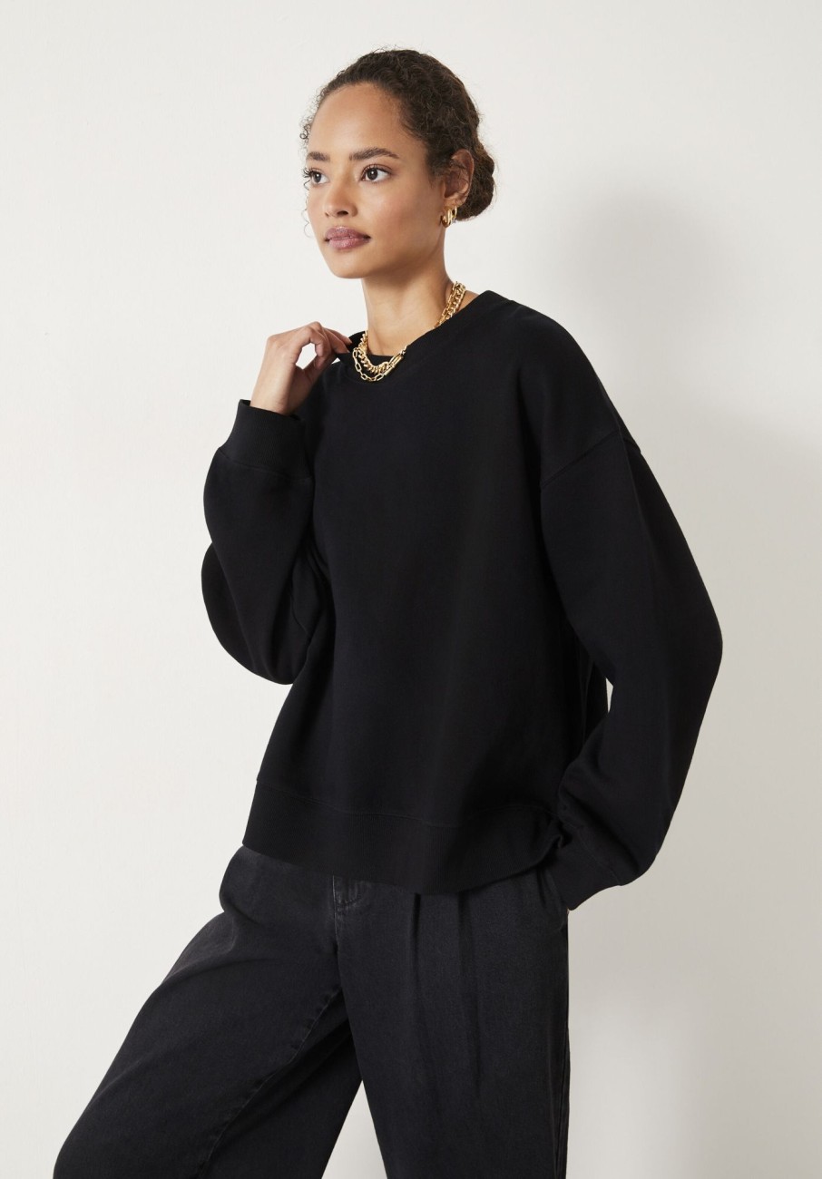 Clearance Rozanne Boxy Sweatshirt Black