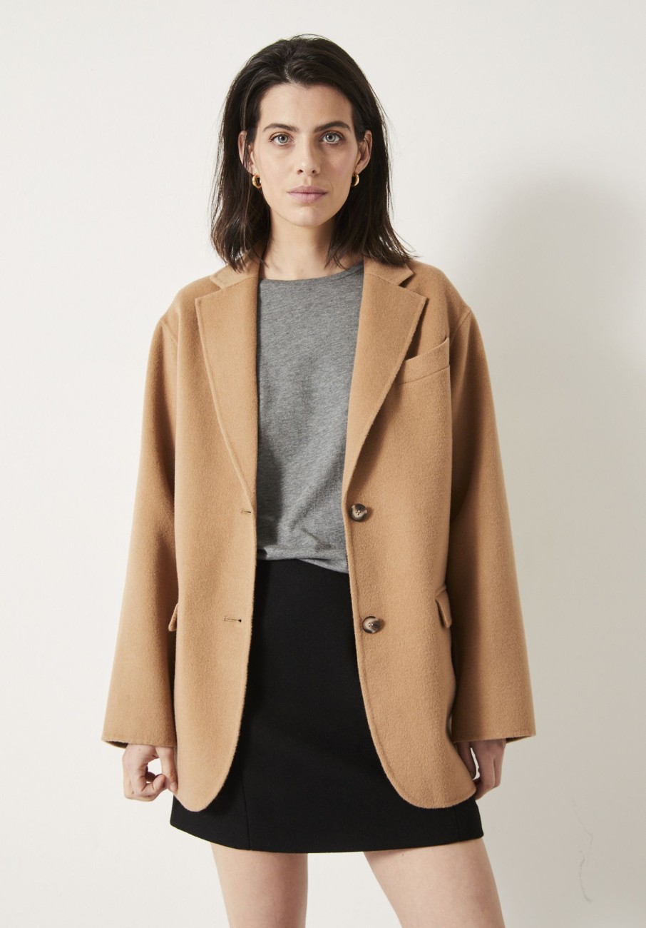 Best Della Wool Blazer Camel