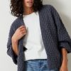 Best Mischa Textured Cardigan Slate Grey