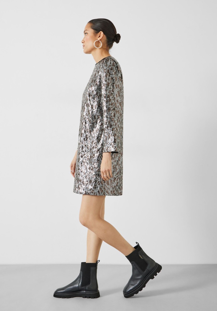 Clearance Sylvie Sequin Dress Silver