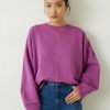 Online Amara Seam Detail Sweatshirt Pink Mauve