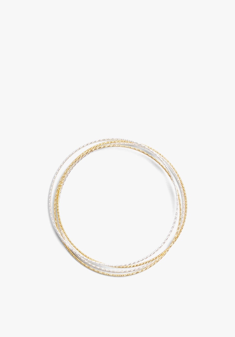 Online Lyra Stacking Bangles Gold-Silver