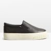 Wholesale Gili Leather Flatform Trainers Black