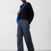 Clearance Jess Wide Leg Cargo Trousers Blue/Grey