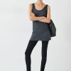 Best Longline Tank Top Charcoal Marl