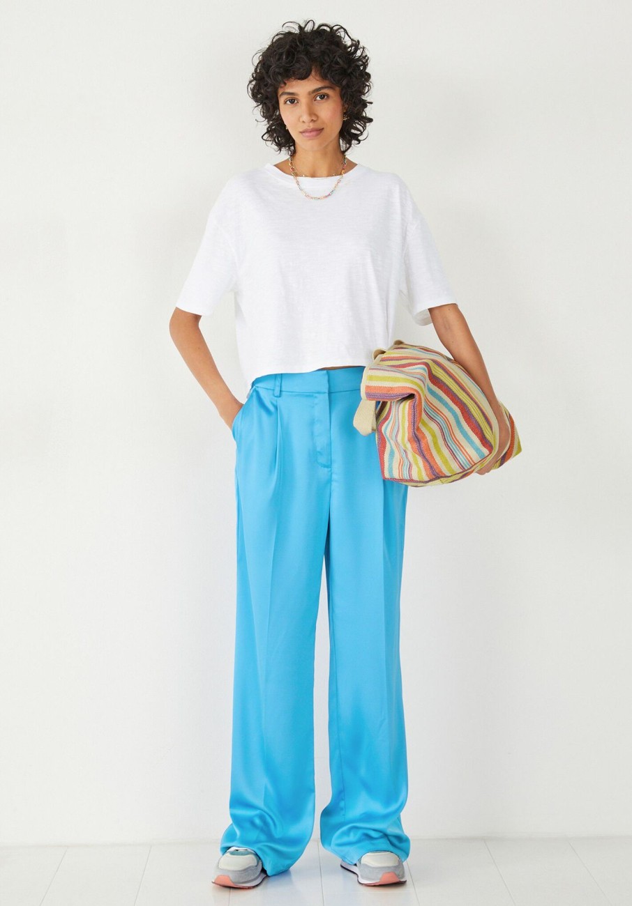 Best Hayley Satin Trousers Bright Blue