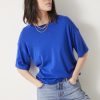 Wholesale Linzy Wool Blend T-Shirt Bright Blue