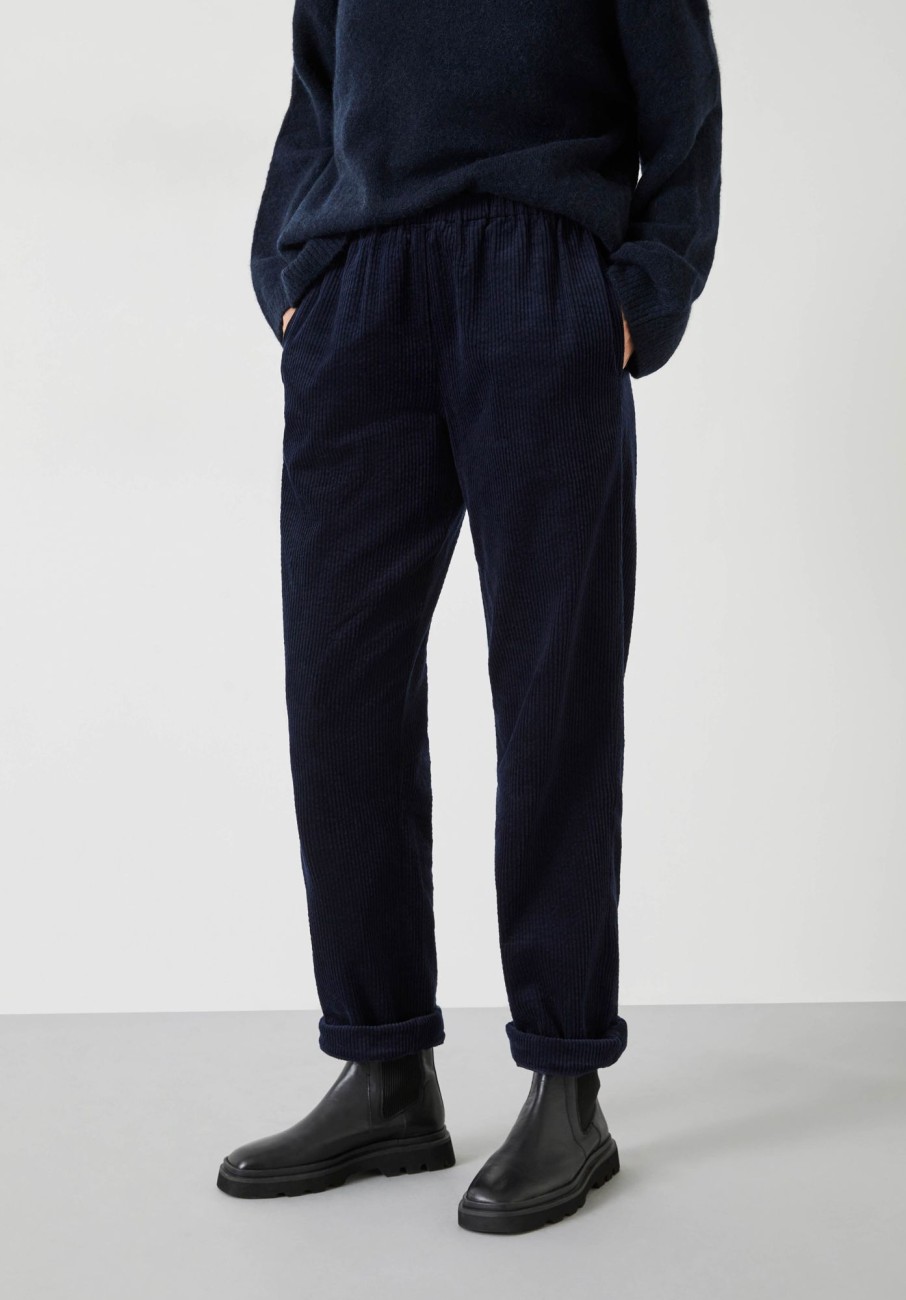 Wholesale Lisa Cord Joggers Deep Navy