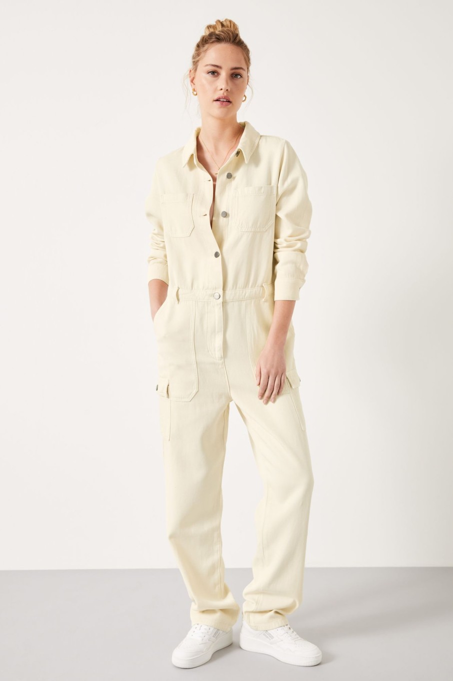 Clearance Colette Boilersuit Ecru