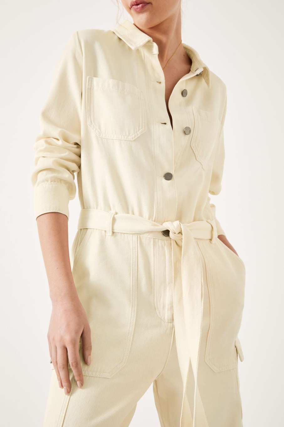 Clearance Colette Boilersuit Ecru