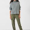 Hot Washed Cargo Trousers Khaki