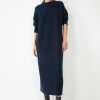 Wholesale Fallon Crew Knitted Midi Dress Midnight Navy