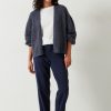 Hot Kelly Washed Cargo Trousers Midnight Navy