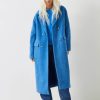 New Scout Double Breasted Wool Coat Mediterranean Blue