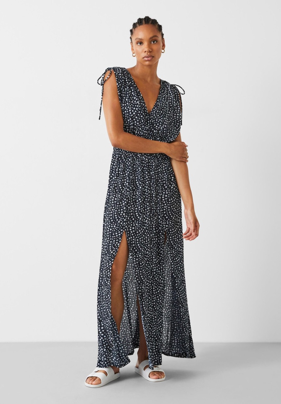 New Assinie Maxi Dress Multi Star - Navy/White