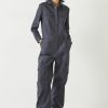 Online Long Sleeve Cargo Jumpsuit Slate Grey