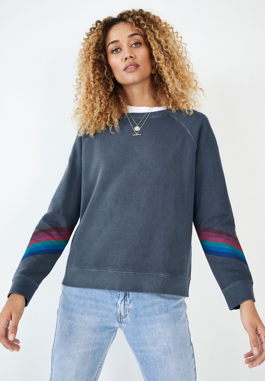 New Nahla Rainbow Sweatshirt Midnight Navy/Multi