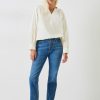 Hot Dani Straight Leg Jeans Mid Authentic Wash