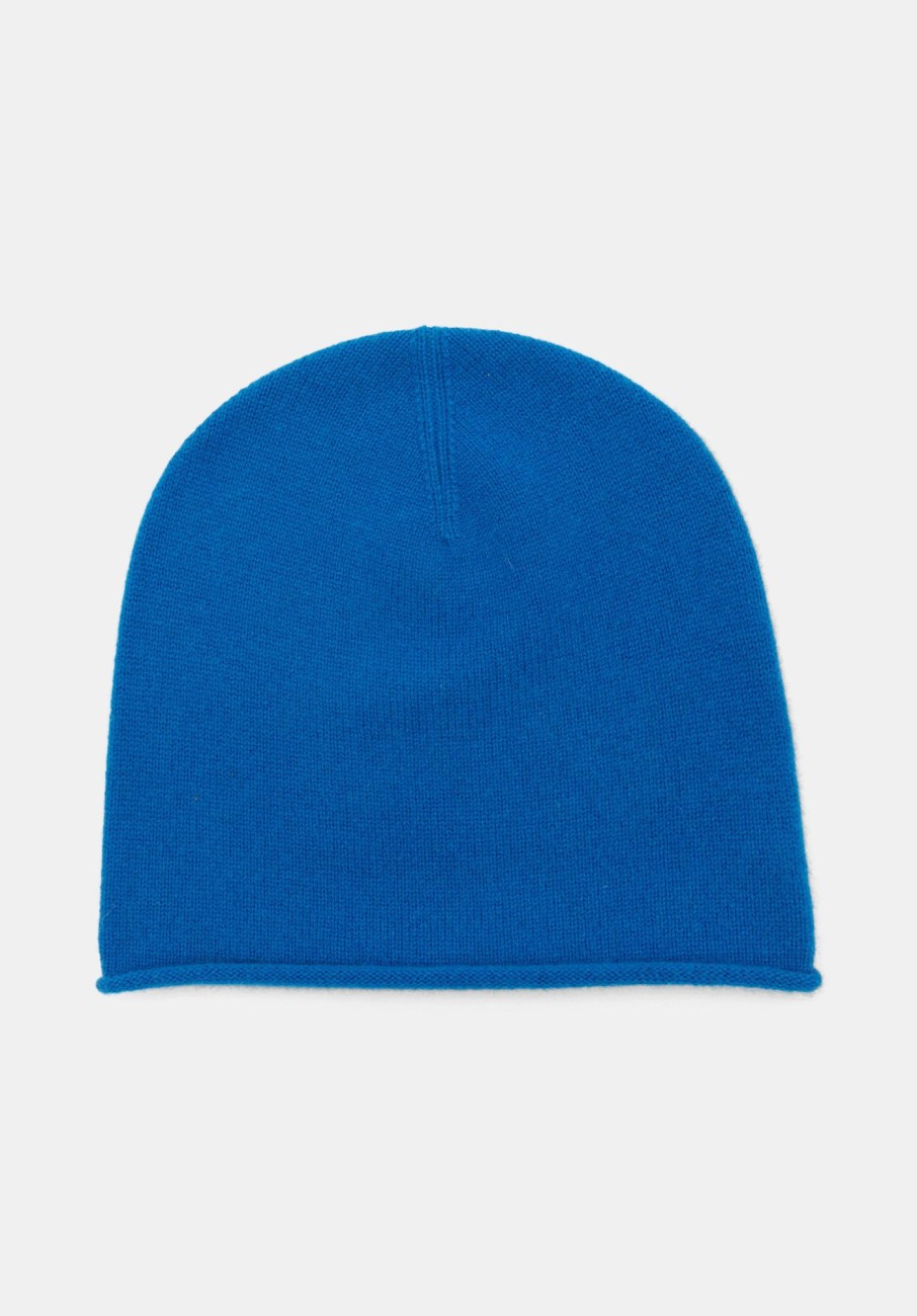 Wholesale Cashmere Beanie Cobalt Blue