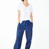 Wholesale Joy Flannel Pyjama Trousers Outline Animal Blue Coral