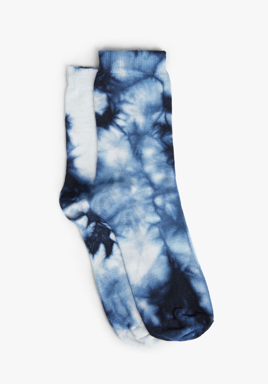 Clearance Tie Dye Socks Navy